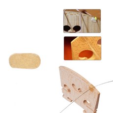 바이올린 비올라 첼로 브릿지 보호 패드 양피지 보호패치, 1개