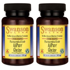 SWANSON 斯旺森 Ultra AjiPure甘胺酸素食膠囊 500mg, 60顆, 2個