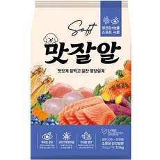 맛잘알 전연령 강아지 소프트사료 눈물 2.1kg 입, 1개