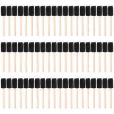 오실로스코프부품 거품 브러시 손잡이 1 페인트 세트 작은 그림 인치 Y02A60Pcs 어린이를위한 도구 나무 브러쉬 스폰지, 1개