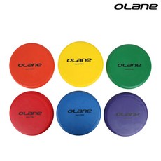 [OLANE] 플라잉 디스크 6개세트 원반 던지기 부트러운 소재