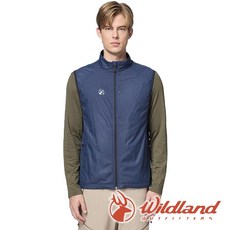 wildland 荒野 男輕量天鵝絨防風防潑機能背心 夜空藍 0B32702