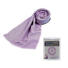 세면타월 스포츠용 쿨타올 퍼플, 핑크, 1개