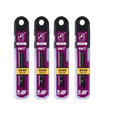 AMGO 不鏽鋼重型美工刀 18mm 全不鏽鋼刀架, 1個, 40片黑刃刀片