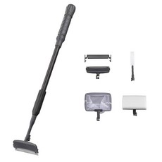 케어프리 피쉬 4IN1 탄소 섬유 수족관 청소 도구 긴 손잡이 길이 조절 가능 18 24인치 어항 청소기 키트 알라지 스크레이퍼 스크러버 브러시 세트, 1개