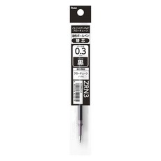 펜텔 플로튠 유성 볼펜 교체심 ZRN3 0.3mm, 블랙, 1개