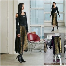 레터링 패턴 플리츠 샤스커트 EP3WS866iuDG 589021