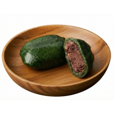 [김민경찹쌀떡] 냉동실에 쟁여두는 찹쌀떡 식사대용 달지 않고 맛있는 쑥통팥찹쌀떡, 80g, 18개