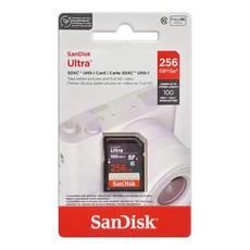 SanDisk Ultra 128GB SDXC C10 UHS-I 讀取100MB/s 記憶卡 高速大容量, 256GB, 1個