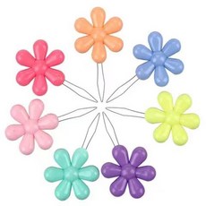 조정 가능한 매직 자수 바늘 DIY 도구 세트 플라스틱 공예 손 Tufting 펜 펀치 크로스 스티치 바느질 액세서리, 5 PC 임의 색상, 1개