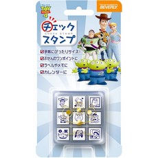 日本製 玩具總動員 可愛確認印章組-9入 確認章 簽到章 手帳筆記本 桌曆, 1個