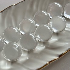 巴西頂級全美透料白水晶球 淨體冰塊料 可開證書等級 約22-23.5mm, 1個
