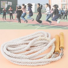 손잡이형 단체 팀 줄넘기 로프 줄 끈 운동회 체육대회, 5m, 1개