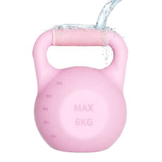 인헨스몰 무게조절 물주입 케틀벨, 핑크, 1개, 6kg