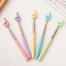 확장형 핑거 포인터 스테인리스 지휘봉 수업 발표 강의 도구 2개 강의시간 막대지휘봉 프리젠테이션 지시봉, 1개, 랜덤