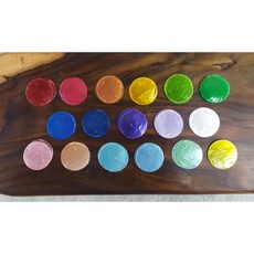 3.5cm미니 화이트 컬러 낱개 썬캐쳐 자개모빌 만들기 발리모빌재료 드림캐쳐DIY, 3.5cm오렌지