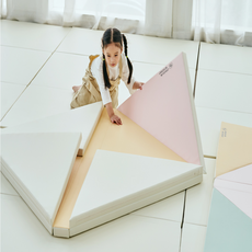 도담도담 삼각딱지 항균 폴더 놀이매트, 송화색옐로우