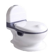 兒童馬桶 便器 學習馬桶 小馬桶 仿真馬桶 幼稚園馬桶 兒童仿真馬桶 仿沖水聲, 灰色(有沖水聲)