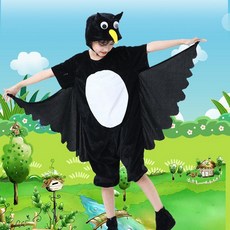 까마귀 새 코스튬 행사 공연 의상 할로윈 동물 긴