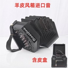 可開發票 Blazefine六角手風琴盎格魯英式六角琴推拉衕/異音 附敎材説明書 手風琴 鍵盤式手風琴 手風琴樂器, 【推拉異音】黑7 30鍵（捷克音簧）, 1個