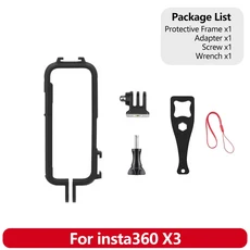 ta360 X3 렌즈 가드 안티 스크래치 보호 캡 프레임 실리콘 액세서리, 04 1x Frame Kit, 11 1x Frame Kit