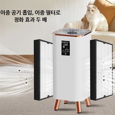 가정용 공기청정기 포름알데히드 제거 실내 살균 탈취기 청정기, 4_화이트 DC 고속 모터 이중 필터, 국가 표준