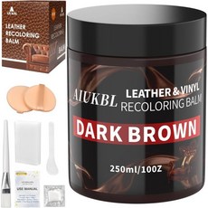 AIUKBL 가죽 리컬러링 밤 색상 복원기 소파용 스크래치 제거기 수리 가구용 키트 염료 흰색, Dark Brown