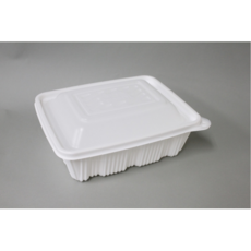 사각찜용기(대) / HG-793호세트 / 백색 / 3700ml / 270파이 / 해물찜 / 갈비찜 / 찜닭용기 / 배달용기, 1세트, 100개