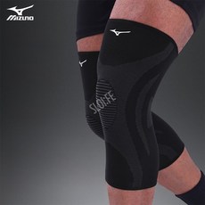 미즈노 무릎보호대 러닝 마라톤 등산 테니스 달리기 니슬리브 스트랩, 블랙, 1개