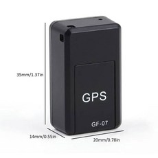 미니 마그네틱 GF 차량 추적기 실시간 CARTRA 동물 ER 위치 마운트 메시지 포지셔너 SIM GPS 07 애완 추적, Black, 1개