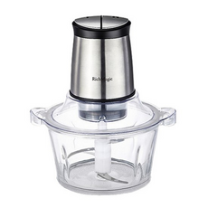 RichMagic 멀티 전동다지기 후드믹서 1.5L유리 다용도 고기 야채 다지기, 1.5L, 스텐, LB7004A