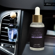 아로마컴퍼니 프리저브드 수국 차량용 디퓨저 (리필) 스포이드타입+우드볼스틱 1p, 1개, 50ml, 블랙오키드