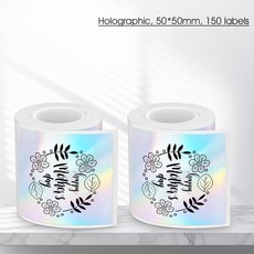 미니 라벨 프린터 기계 무선 휴대용 잉크 메이커 스티커 접착 BLUETOOTH 자체 열전 P50 없음 LIFE, 2PK nd
