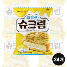 롯데 국화빵 슈크림 아이스크림 24개입 슈크림맛 옛날 아이스크림, 국화빵 슈크림 24개입