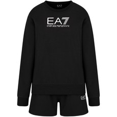 EA7엠포리오아르마니 로고 프린트 트랙쇼츠