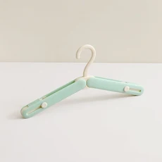 휴대용 접이식 여행용 옷걸이 공간 절약형 튼튼하고 미끄럼 방지 호텔 기숙사 가정용 다양한 색상의 플라스, 06 B-green