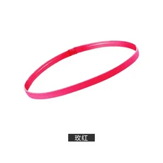 쿠쿠스토어 1/4Pcs 여성 요가 헤어 밴드 스포츠 피트니스 머리띠 소녀 축구 달리기를위한 안티-슬립 고무, 11 1pc-Rose red