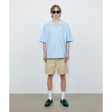 매장정품 브이투 VTWO 박시 핏 오픈카라 바이오 밴딩 셔츠_스카이블루 5007781926 177249