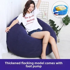 북유럽 발코니 접이식 의자 캐주얼 레이지 홈 리클라이너 일본식 점심 휴식 야외 캔버스 그라덴 등받이 스툴, Blue Set With Stool