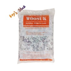 오색돌 5~8mm 3-3.5Kg 다용도 오색자갈 인테리어 돌 화분 데코레이션 소포장 돌 자갈 모래 케이스스탁, 3.5kg, 1개