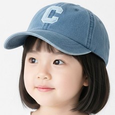 베이직엠 아동용(4~6세) 사계절 야구모자 볼캡 면 볼륨 C 패치
