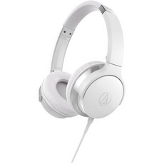 마이크 및 컨트롤이 있는 오디오 테크니카 ATH-AR3iSWH 소닉퓨얼 온이어 헤드폰 화이트, Audio-Technica White, White