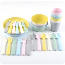다비하우스 칼라 식기 식기세트, 식기도구18종
