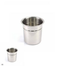 뼈통 1호 스텐밧드 소독용기, 1개, 1L