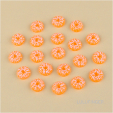 [룰루핑거] 플라스틱 파츠 깐 귤 1x1cm (20개입)