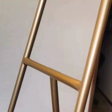 전시용 철제 이젤 철제이젤 화판 이젤대 은색 블랙 검정 유화, O. 원통형 골드 120x45cm