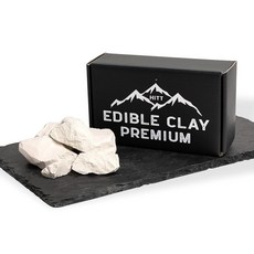 HITT 프리미엄 식용 화이트 클레이 — 식사 PICA 갈망 및 ASMR 식품 콘텐츠 제작자를 위한 흙 맛의 바삭한 먼지 덩어리 — 엄선된 유기농 바로 먹을 수 있는 PIC, 7 oz