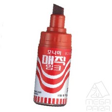 미니파라 모나미 병매직 적색 12개입 네임펜