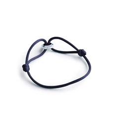 러브 이터니티 14K 화이트 골드 다이아몬드 브레이슬릿