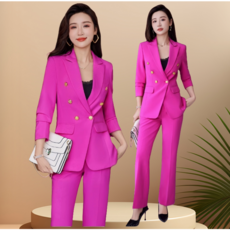 쌍천 여성 자켓 무대의상 여성 무대복 가수 의상 무대 여자 정장 세트 트로트 로즈레드 자켓 정장 세트